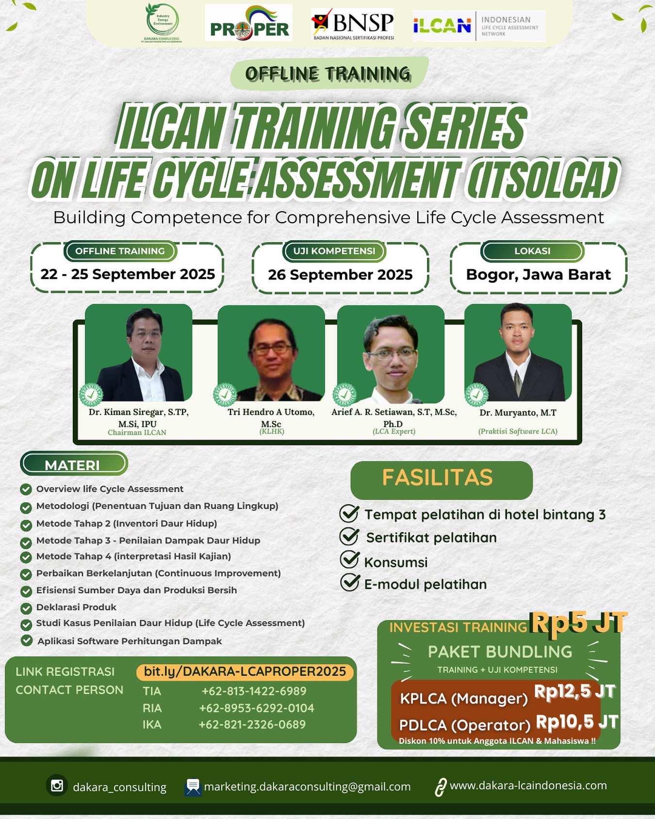 🌱 𝗢𝗙𝗙𝗟𝗜𝗡𝗘 𝗧𝗥𝗔𝗜𝗡𝗜𝗡𝗚: 𝗜𝗟𝗖𝗔𝗡 𝗧𝗥𝗔𝗜𝗡𝗜𝗡𝗚 𝗦𝗘𝗥𝗜𝗘𝗦 𝗢𝗡 𝗟𝗜𝗙𝗘 𝗖𝗬𝗖𝗟𝗘 𝗔𝗦𝗦𝗘𝗦𝗦𝗠𝗘𝗡𝗧 (𝗜𝗧𝗦𝗢𝗟𝗖𝗔)🌱